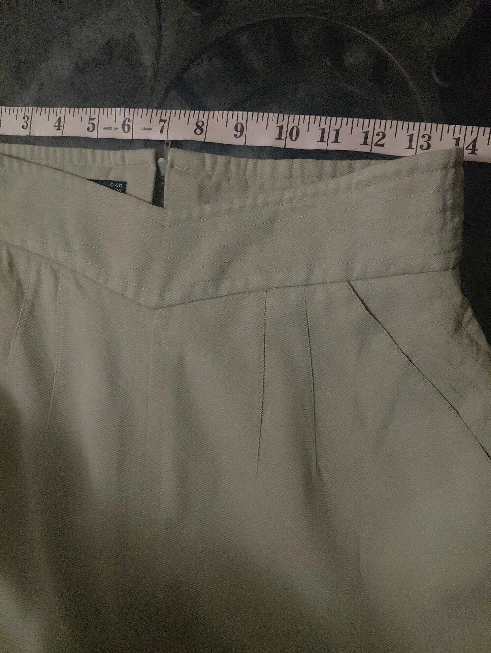 Vintage Louis Feraud Tan Pencil Skirt Size 10